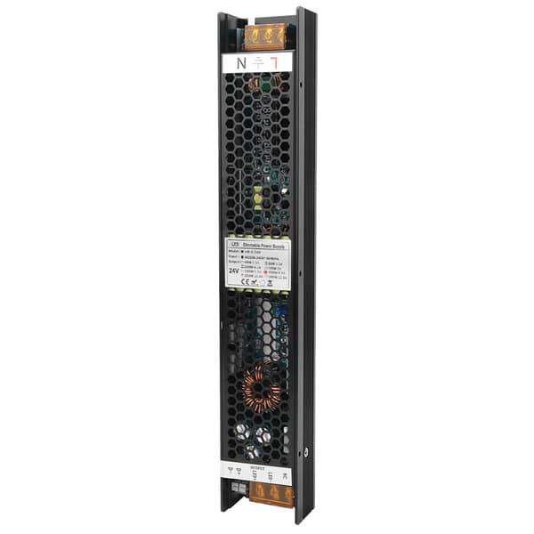 200W dimbar strømforsyning i aluminiumslegering, støtter SCR 0-10V PWM DALI kontrollmetode 24V/8.3A