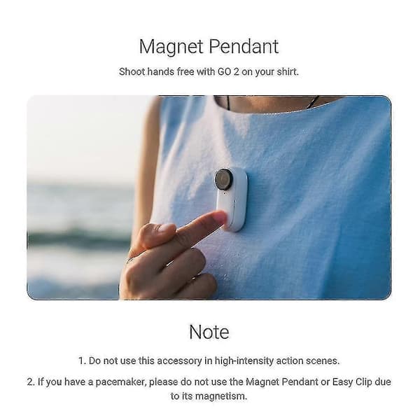 Til Go 2 Magnetisk Krog Tilbehør Kamerakrog Til Insta 360 Go2 Sportskameratilbehør
