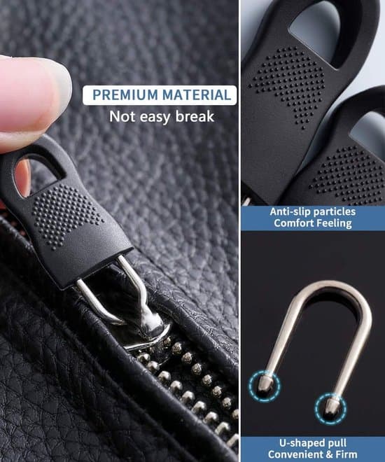 26 Pieces Zipper Pulls - Zipper Repair Kit - Resealable Zipper Pull - Shoes and Jackets - Replacement Zipper - Backpacks