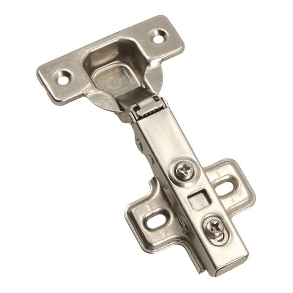 Furniture hinge 35mm ZP01, overlay, soft-closing, wood screw