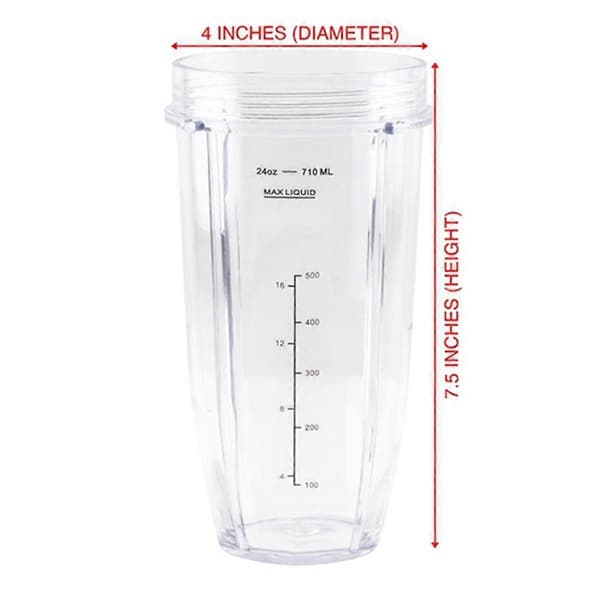 Til Ninja Blender Reservedele, 24Oz Kop 7 Finner Ekstraktorblad, til Nutri Ninja Auto IQ BN801