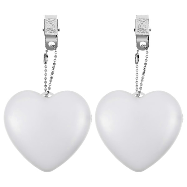 2-pack Touch Sensor Handbag Light Small Portable Lamp Heart-shaped Battery Powered Lamp Purse Light