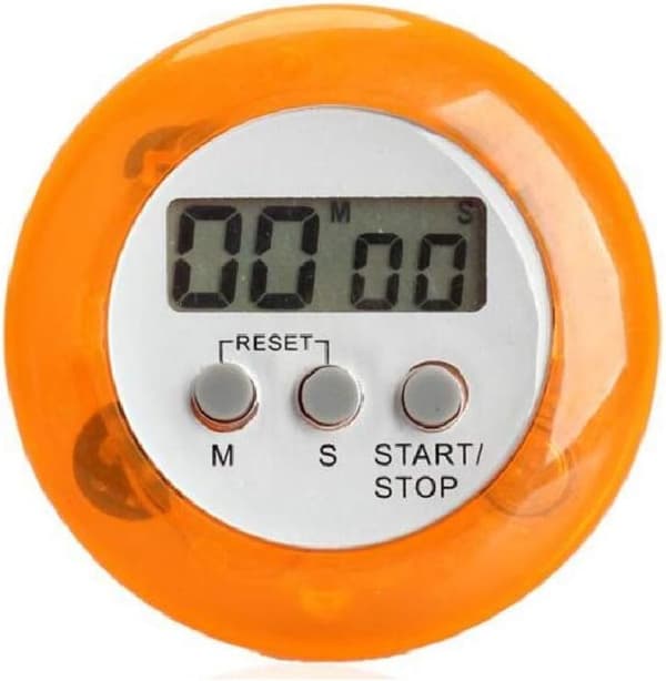 Magnetisk digital køkkentimer med LCD-display og lydalarm (eller