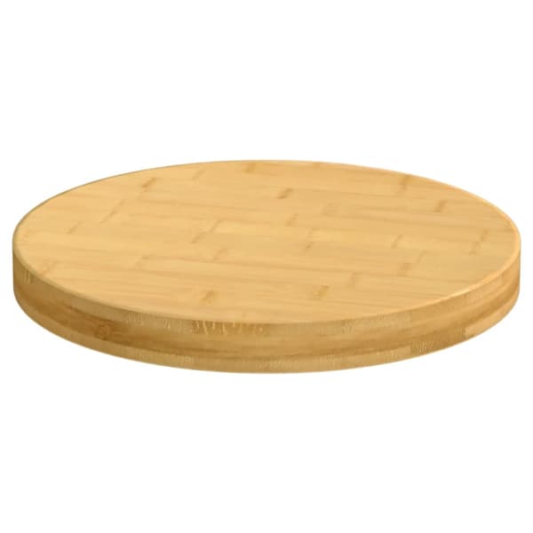 vidaXL Bordplade Ø40x4 cm bambus Brun 4000