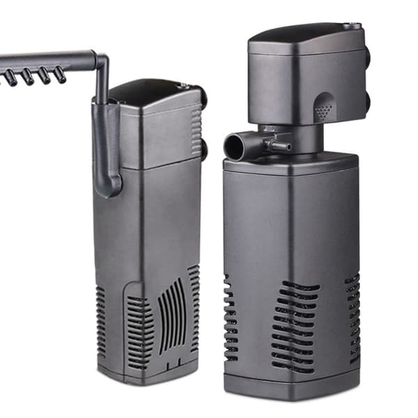 Akvaariosuodatinpumppu aktiivihiilellä 600 l/h
