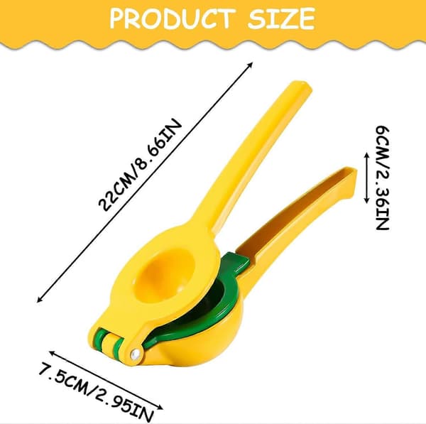 2-i-1 Premium Metall Citron Lime Citrus Handpress Juicer, Manuell Klämma[JUN]