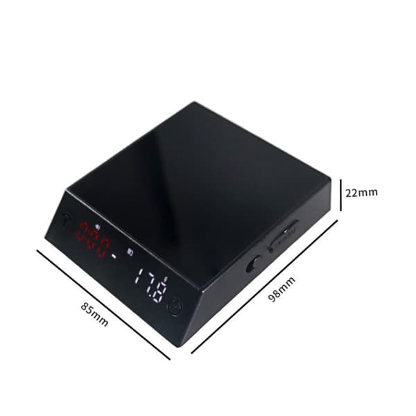 Præcisions Pour-Over Kaffevægt 500g/0.01g med Timer LED Display USB-C Genopladelig 196
