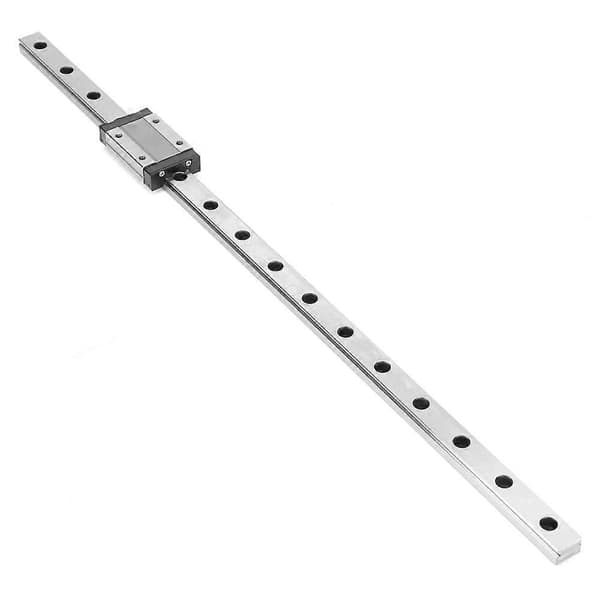 MGN12H Svart Miniatyr Lineær Skinneguide 12mm Bredde Glideblokk (400mm)