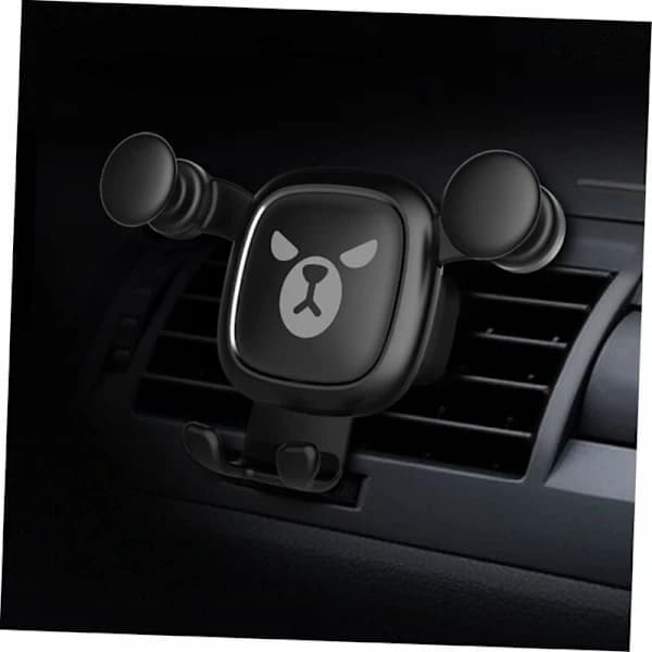 Multifunksjonell holder bjørn stativ sint luftspenne dashbord tegneserie luftventil biltelefon mobilholder, A