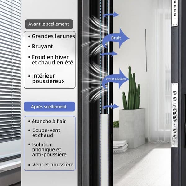 Self-adhesive Rubber Door Window Seal D-Profile 6M Black for Cold and Sound Insulation Weatherstrip