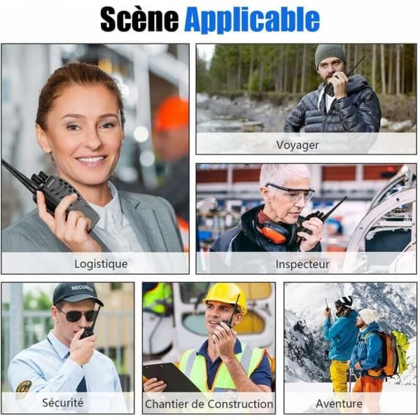Baofeng Rechargeable Long-Distance Walkie Talkie 16 Channels with Earpiece & USB Charger-FA-
