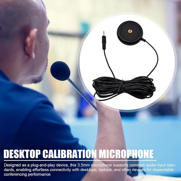 Datamaskinmikrofon for skrivebord - Justerbar skrivebordsmikrofon | Datatilbehør for opptak, podcasting, diktering, møter, forretninger, skaping