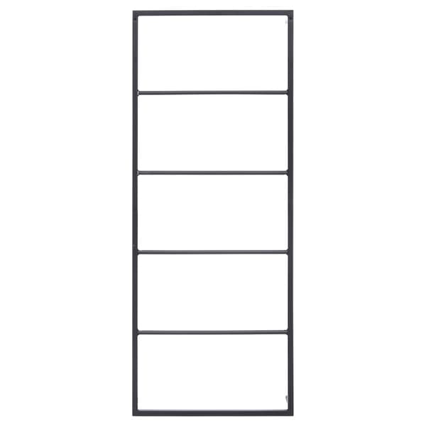 vidaXL Pyyheteline musta 45x10x115 cm teräs Svart black