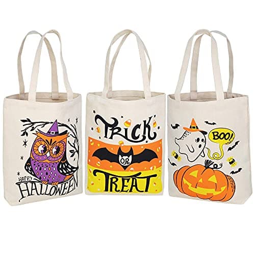 3-pack Large Halloween Fabric Bag, 34x42cm