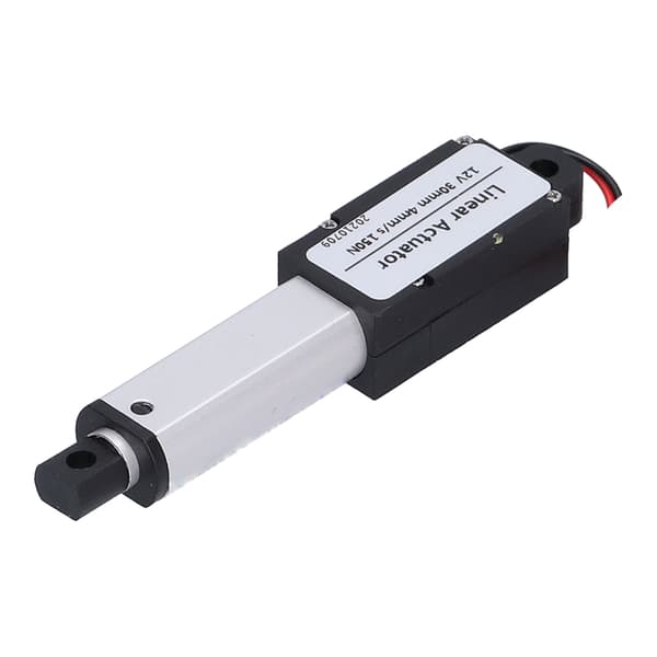 Lineær aktuator 30 mm DC 12V Støyreduserende Kortslutningsbeskyttelse Vanntett Mini Elektrisk Lineær Aktuator 4mm/s-150N