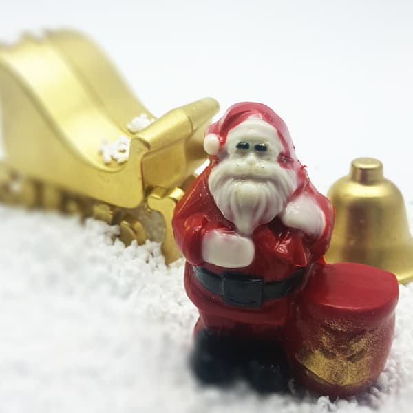 Pralinform Tomte Chokladform - Santa Claus - BWB 9666 - Special 3-delsform Transparent transparent