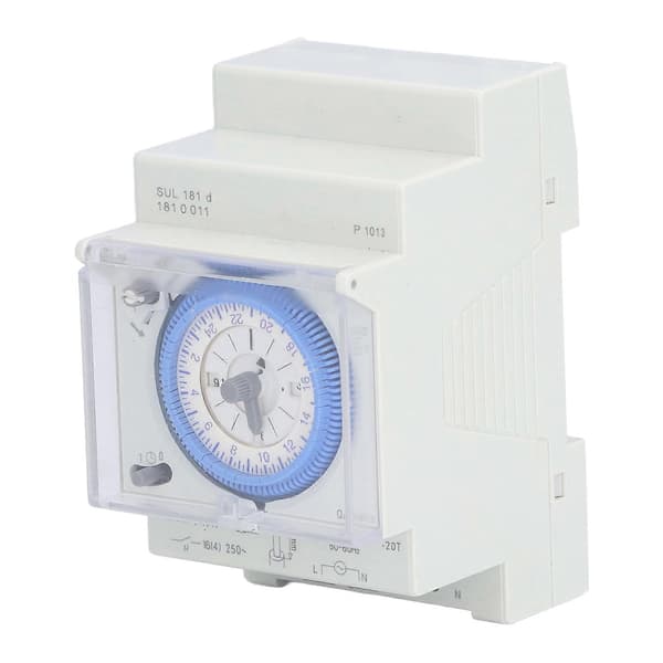 Mechanical Timer Switch 24 Hour Time Switch DIN Rail with Power Reserve SUL 181d 110-230V