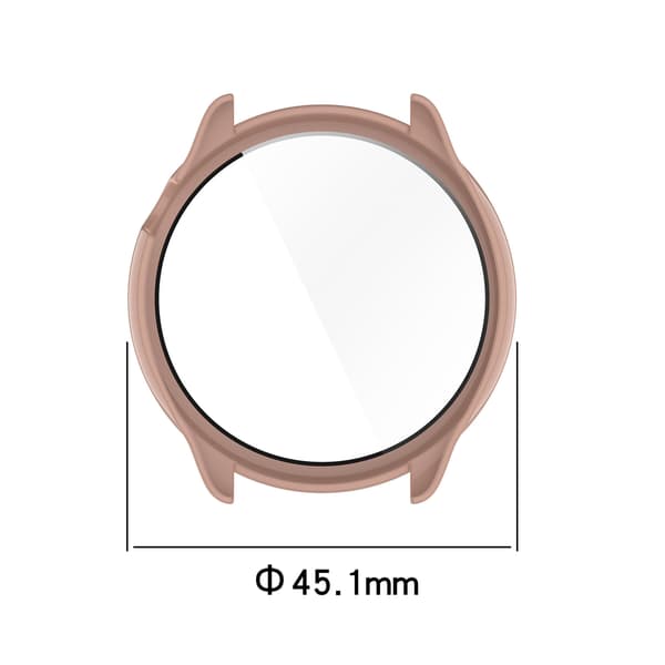Suojakotelo Amazfit GTR Mini -älykellolle karkaistulla lasinäytönsuojalla (musta)