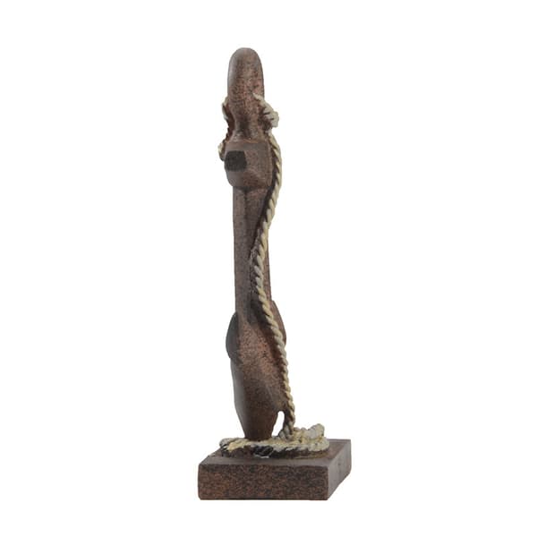 Ankarfigur Prydnad Vintage Ankarskulptur Staty Harts Nautisk Figur-FY-