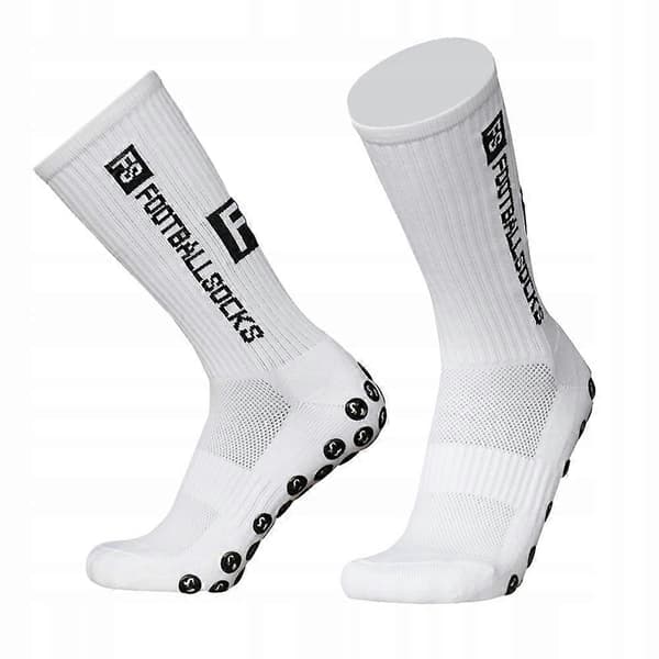 5-pack Non-slip Football Socks Size 39-46 [DB] white 39-43 white 39-43