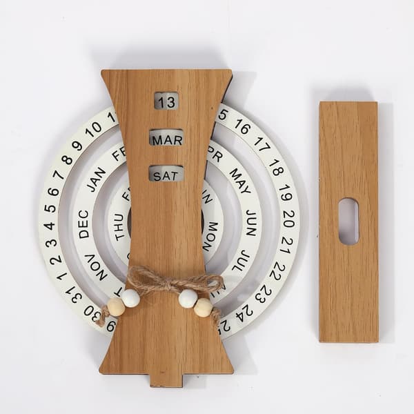 Evighedskalender, Træskive Evig Skrivebordskalender, Valentinsdagsgave