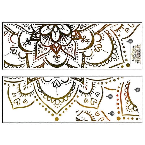 1 set mandala stickers self-adhesive wall decals room wall stickers kitchen mandala wall decorations