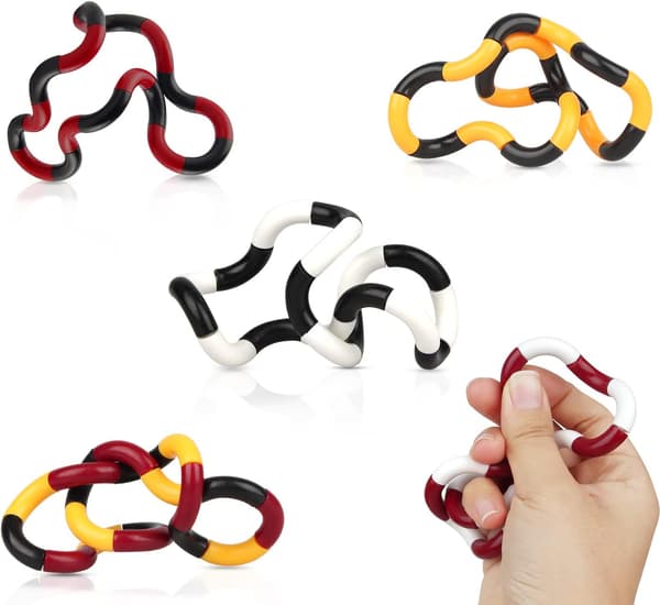 Fingertip Twister -lelut, 5 kpl pyöriviä solmupelileluja