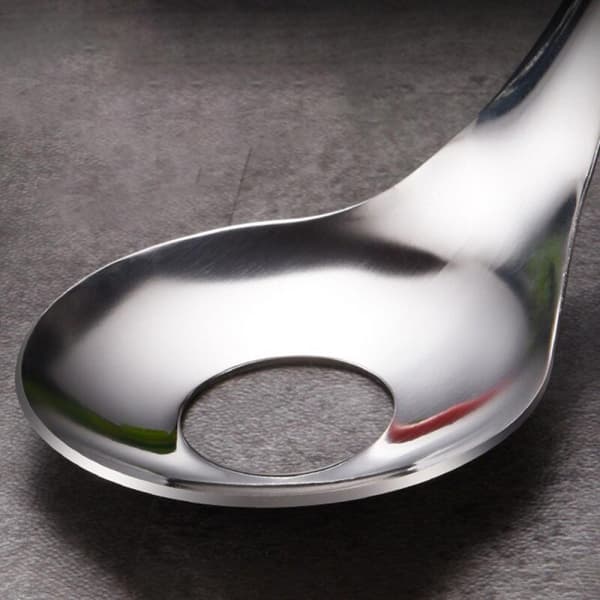 Lihapullalusikka ruostumattomasta teräksestä Silver silver