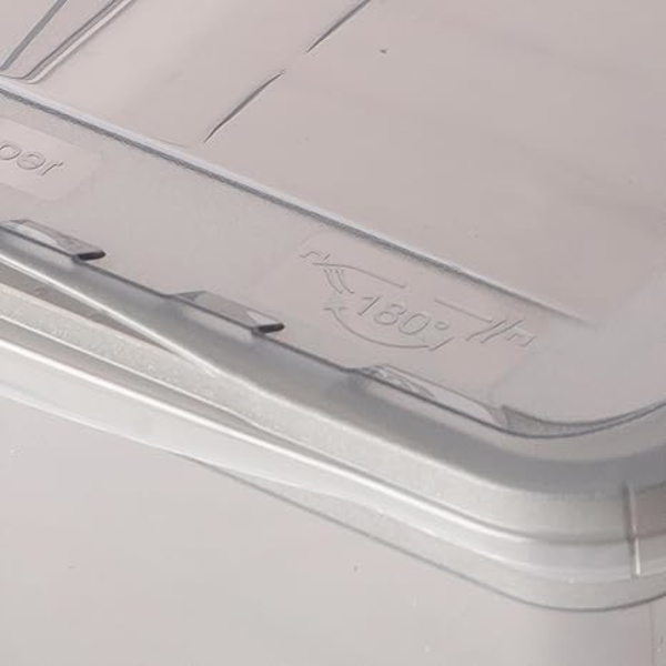 Storage Boxes with Air Control System, 3-Pack, 3 x 11 l, Bea, Transparent