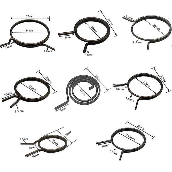 Door Handle Springs 5 Pcs Black Durable FW-MSDNH FW-MSDNH