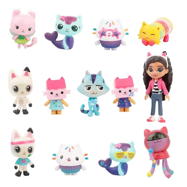 13 st/set Gabby's Dollhouse Figur Modell Leksaker Dockor Tårtdekoration Barnpresent-FX-