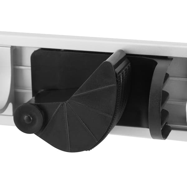 Mop and Broom Holder Wall Mounted Home Tool Storage 3 Positions 4 Hooks