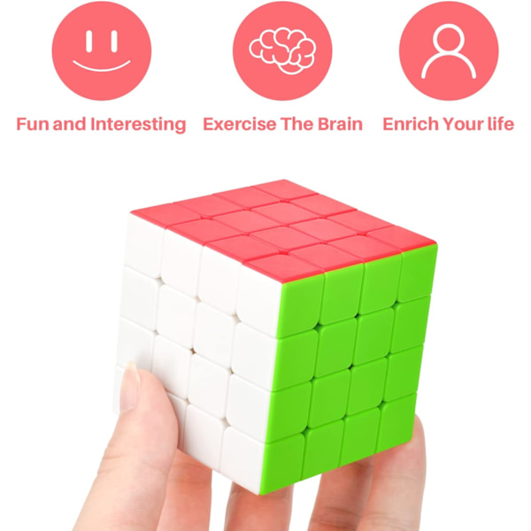 Speed Cube 4x4 Stickerless, Speed Cube 4x4x4 Magic Cube Chri