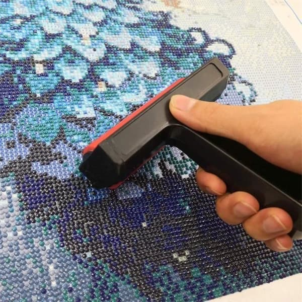 5D DIY Diamantmalingsrulle til voksne, Rhinestone Broderi Malingssæt til voksne og børn (Rød)