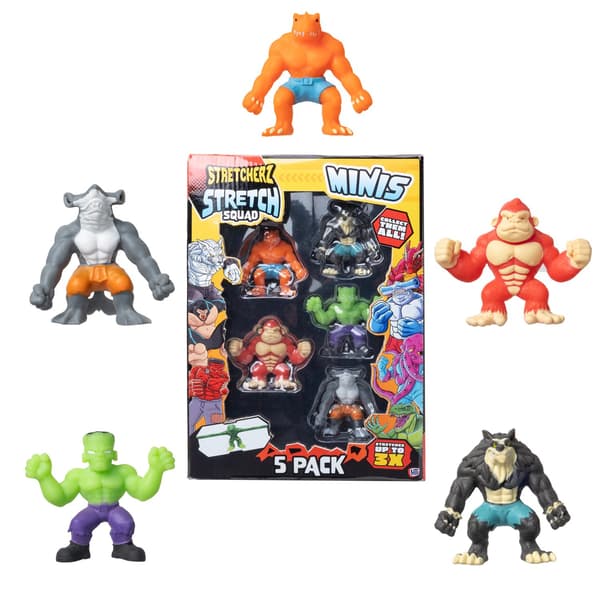 Stretch Squad Minis Venyvät Hahmot 5 kpl