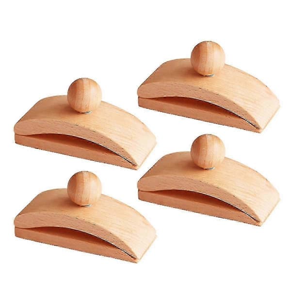 4 stk Veggfester for Gobeliner, Treveggfester for Tepper, Veggklemmer for Oppheng av Tepper, Klemme for Tepper