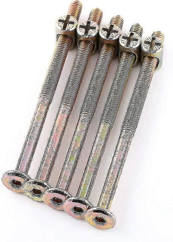 Sl M6 Bolt til møbler, unbrakoskruer til tremmeseng, køjesenge, stole (100 mm) Shisanq