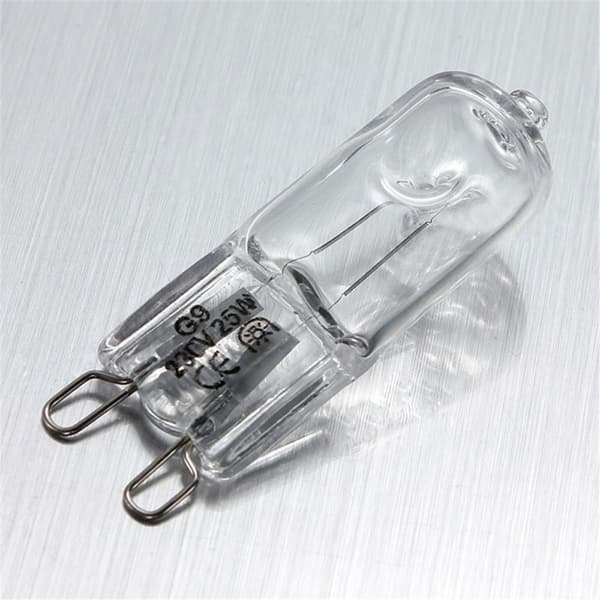 10-pack G9 Halogenlampor 220-240V 25W 40W 60W Varmvitt Ljus Optimal Belysning-FX- 25W 25W