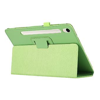 Nettbrettdeksel i litchi-tekstur for Samsung Galaxy Tab S9+ (grønn)