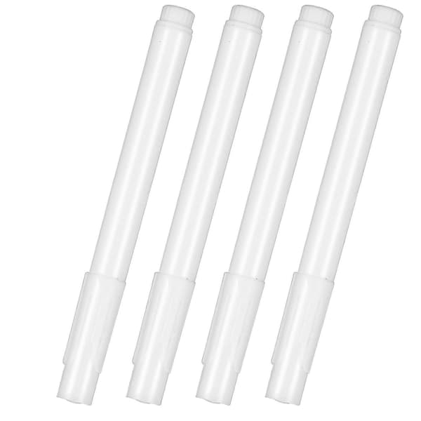 4 Pieces White Liquid Chalk Pens Erasable Writing Pens for Car Windows Glass Blackboard Mirrors Crafts