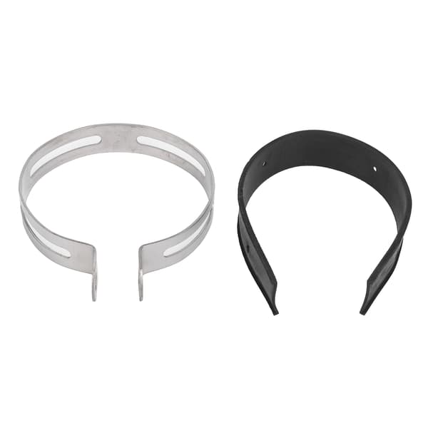 Motorcycle Exhaust Clamp Fixed Ring Stainless Steel Clip with Rubber Strip Universal Parts