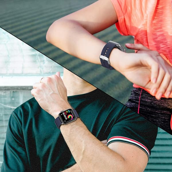 Blåt Duotone Armbånd til Apple Watch 41mm 40mm 38mm, Armbånd