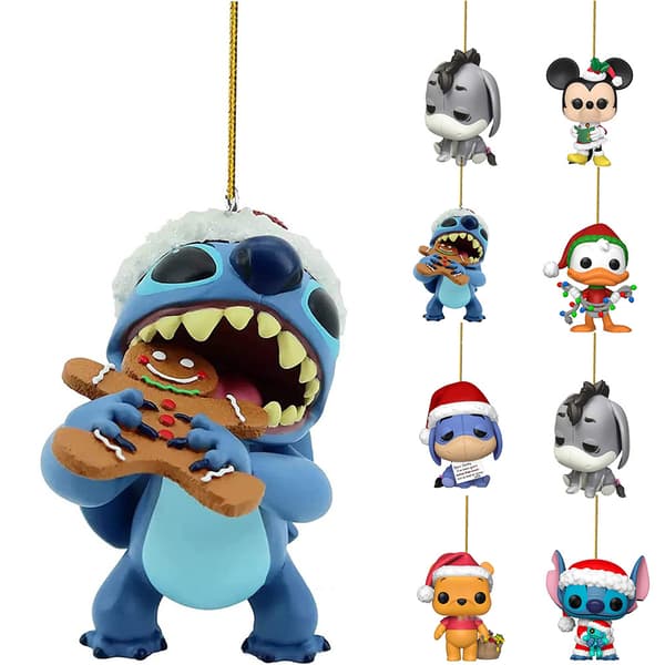 Juletræ Donald Duck Stitch Vedhæng Dekoration Gave