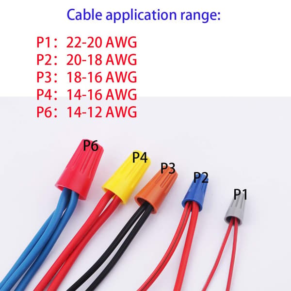 300 pcs Connector Terminals, Automatic Quick Connectors for Cables