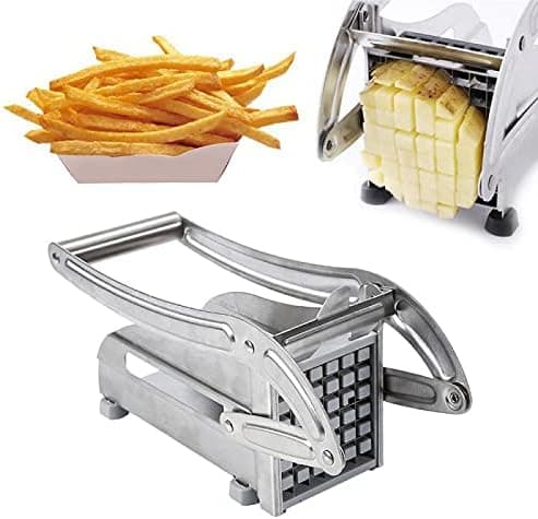 Rustfri manuell potetskærer pommes frites-kutter potetgullprodusent