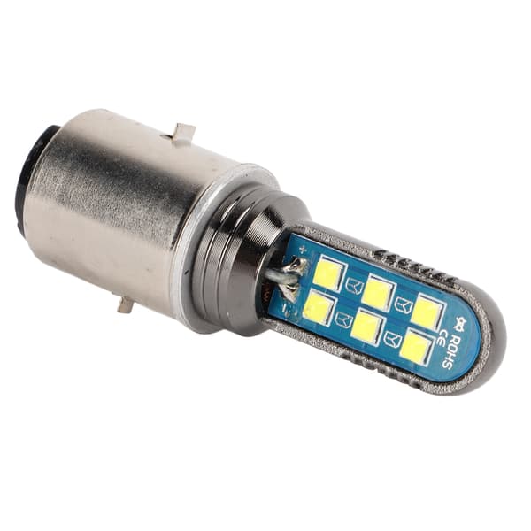 12LED BA20D LED Headlight Motorcycle Electric Vehicle Double Claw BA20D Motorcycle Lamp