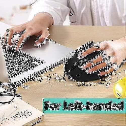 Left-Handed Mouse, Vertical Ergonomic Mouse, Wireless 2.4g USB Left Lefty Ergonomic Vertical Mouse, Less Noise - Black (65% off)_EP28