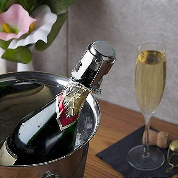 Champagne Stoppers, 3 Pieces Champagne Bottle Stopper, Keep Your Sparkling Wine Bottle Cold