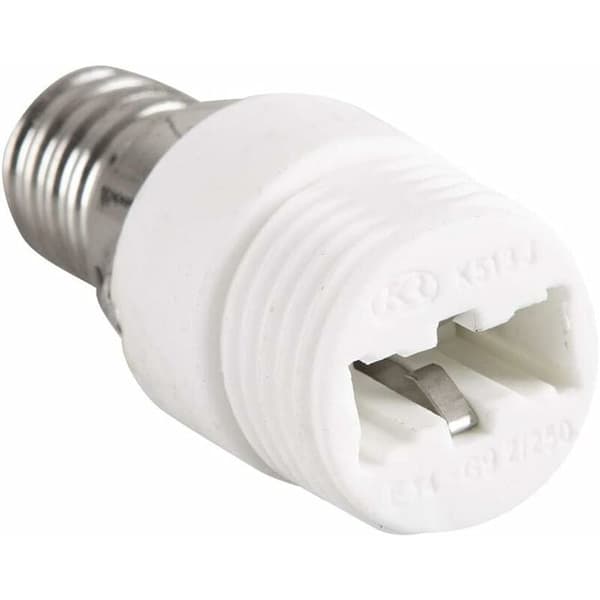 2-pakning E14 til G9 Keramisk Sokkeladapter for LED, Halogen, CFL-pærer