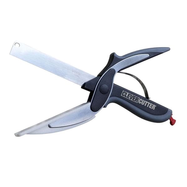 Clever Cutter 2-in-1 Kitchen Scissors / Kitchen Shears with Knife Blade / Scissors with Integrated Cutting Surface